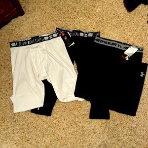 Lot of 3 Under Armour boys 3/4 heatgear